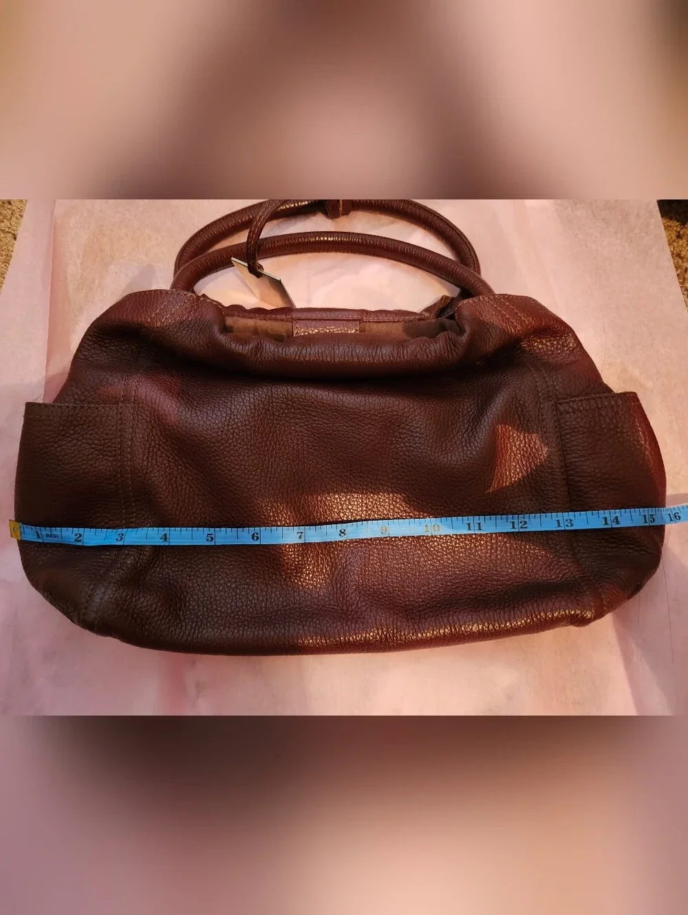 Furla Small Doctor Hobo Bag Burgundy Bordeaux Black Cherry Y2k 90s